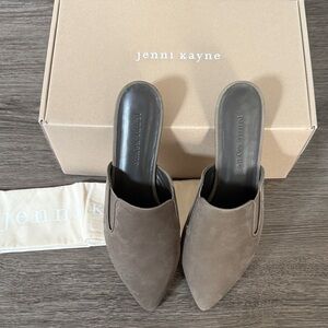 NEW Jenni Kayne Oiled Olive Leather Mule 39